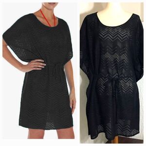 Mario Serrani Black Swim Cover-up Size XL